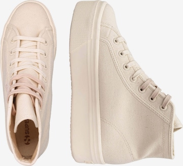 Sneaker alta 'Lena Gercke' di SUPERGA in beige