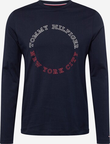 T-Shirt TOMMY HILFIGER en bleu : devant