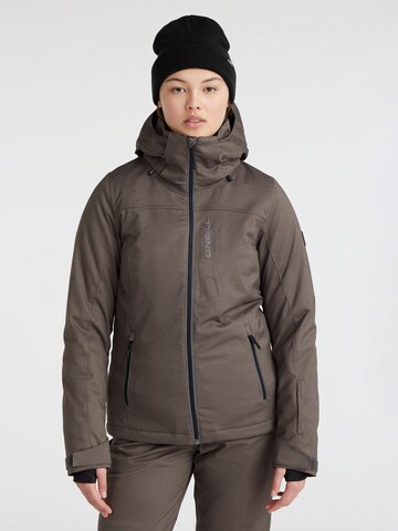 O'NEILL Outdoor Jacket in Brown: front