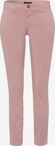 MORE & MORE Slim fit Chino Pants in Pink: front