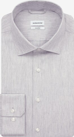 Coupe regular Chemise business 'Shaped' SEIDENSTICKER en gris