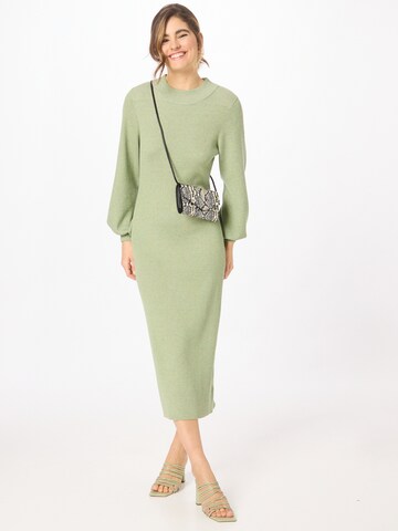 Monki Knitted dress in Green