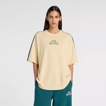 T-shirt oversize 'Trackside Oversized T-Shirt' new balance en marron : devant