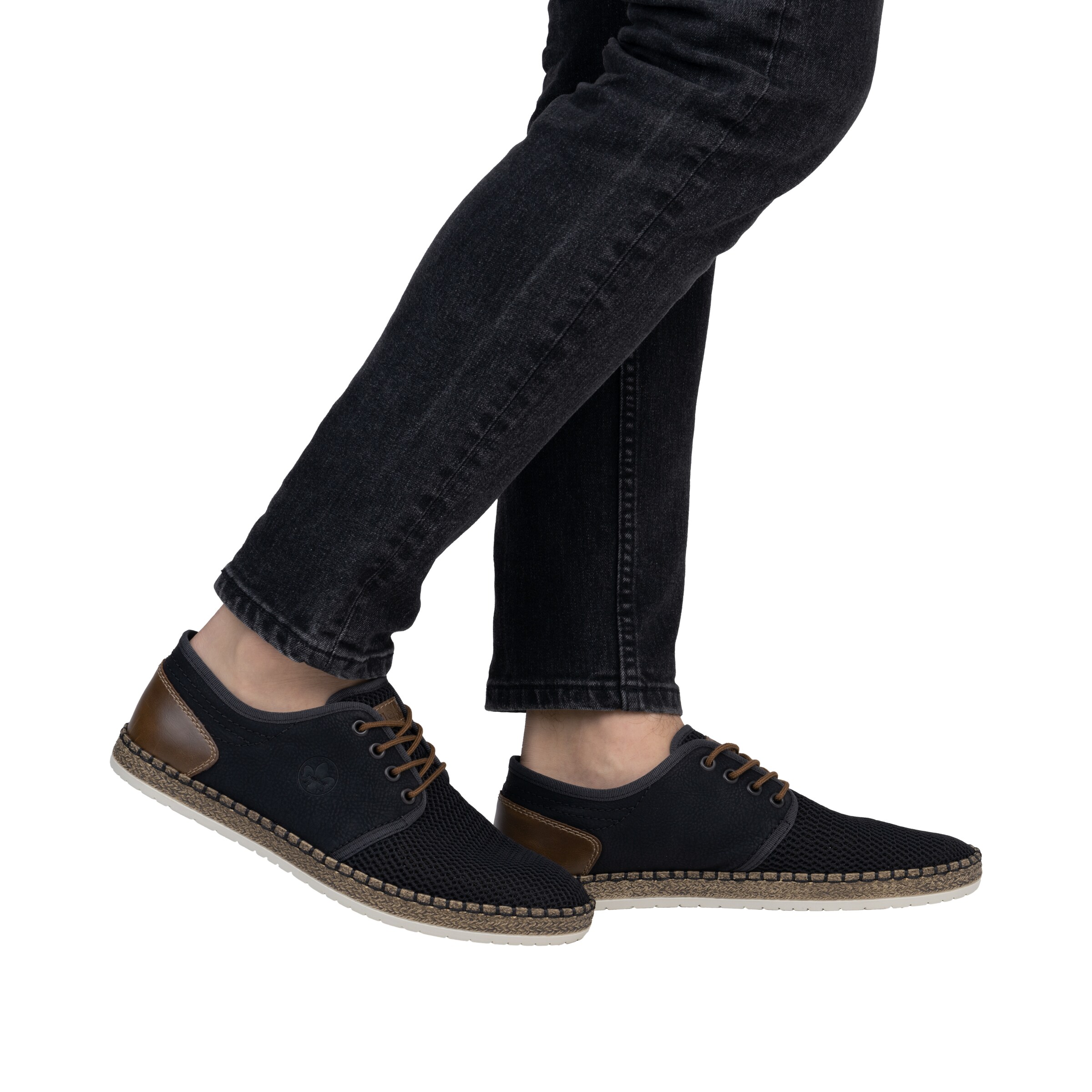 Rieker Lace-Up Shoes in Black