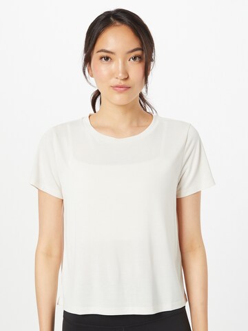 T-shirt fonctionnel Moonchild Yoga Wear en blanc : devant