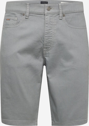 BOSS Orange Slimfit Shorts 'Delaware' in Grau: predná strana