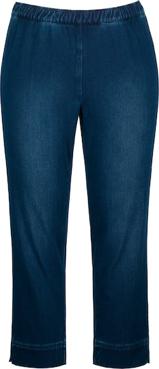 Ulla Popken Pantalon en bleu foncé, Vue avec produit