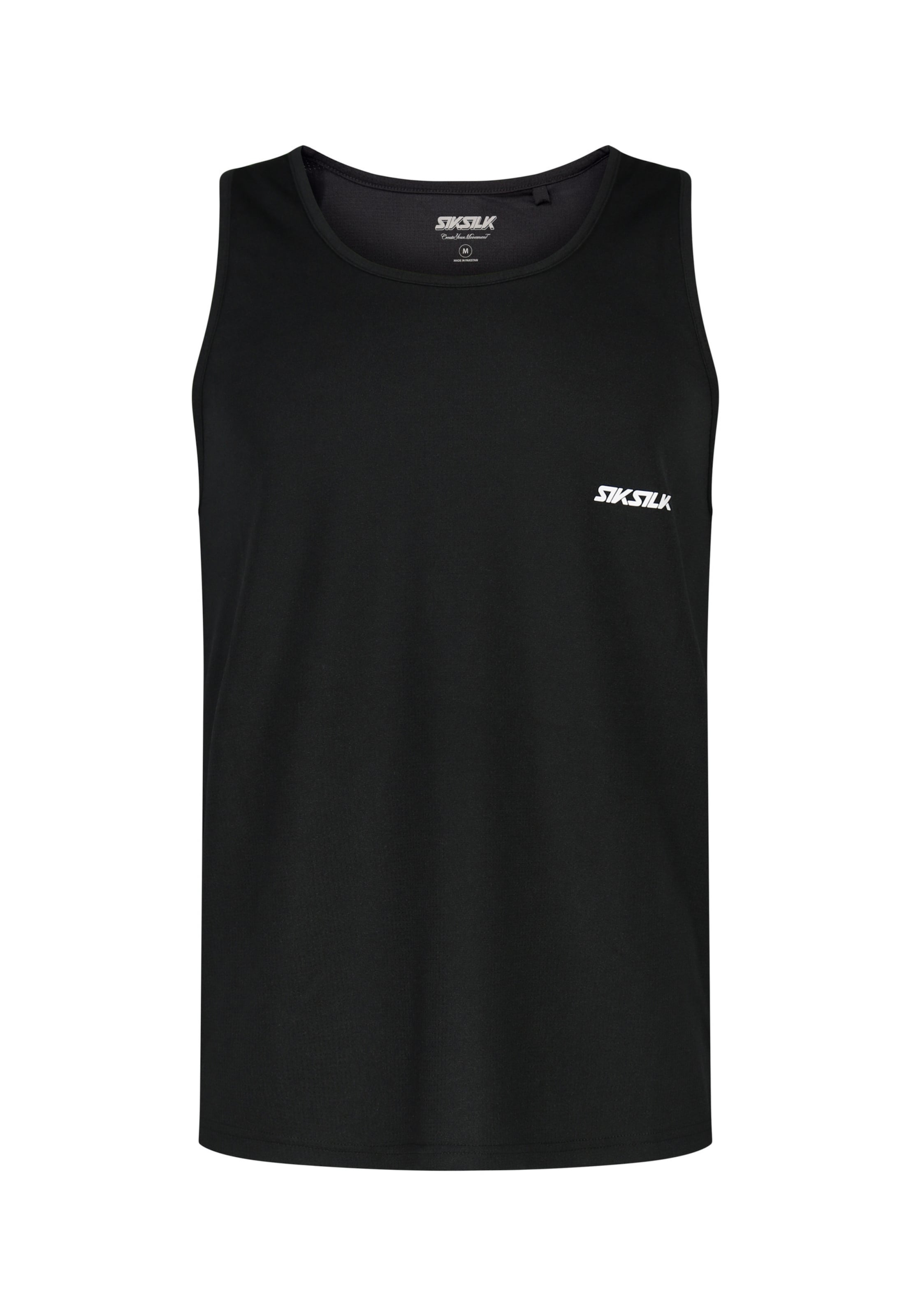 SikSilk Koszulka w kolorze czarny: przód