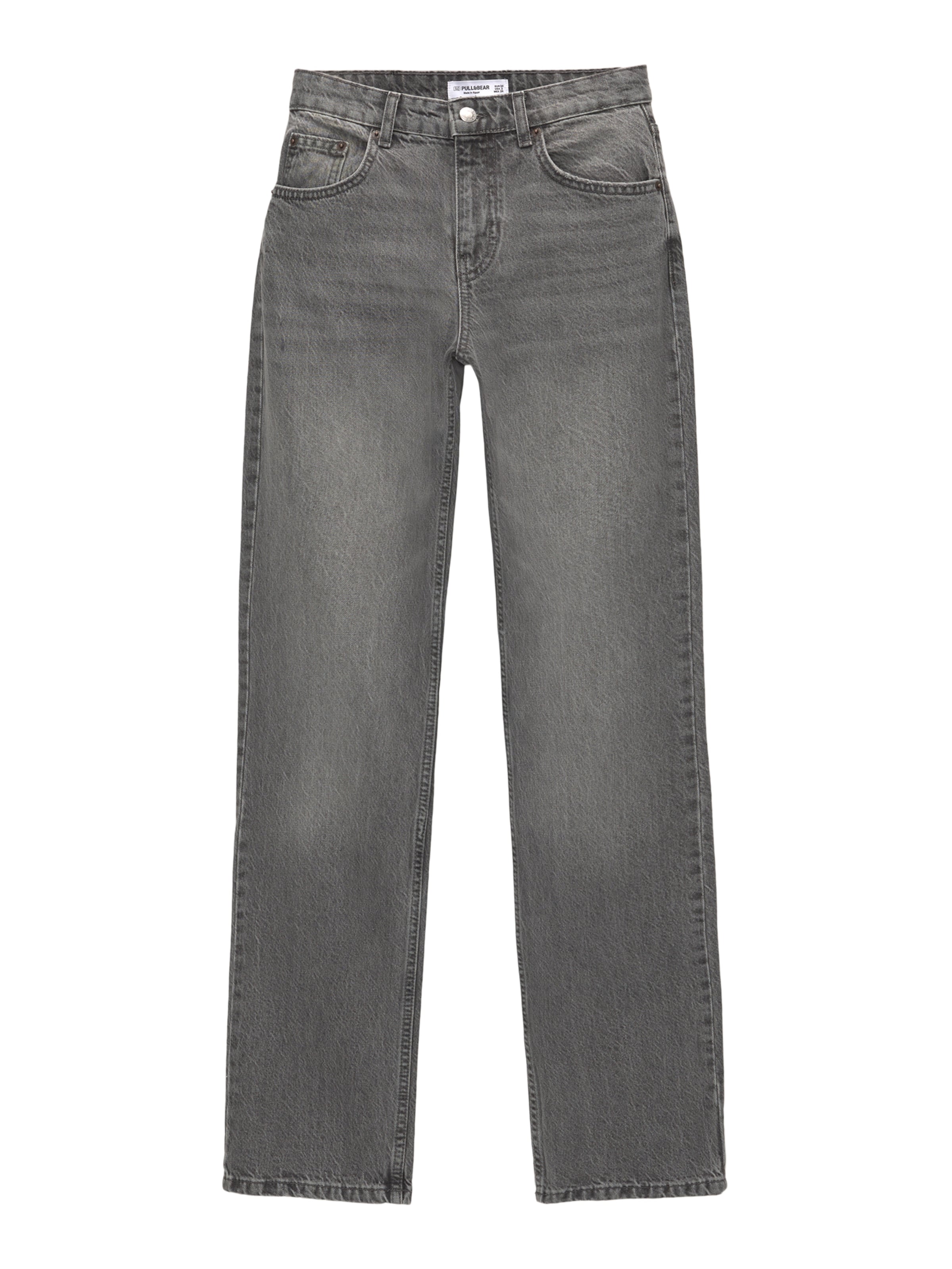 Pull&Bear Regular Jeans in Grau: Vorderseite