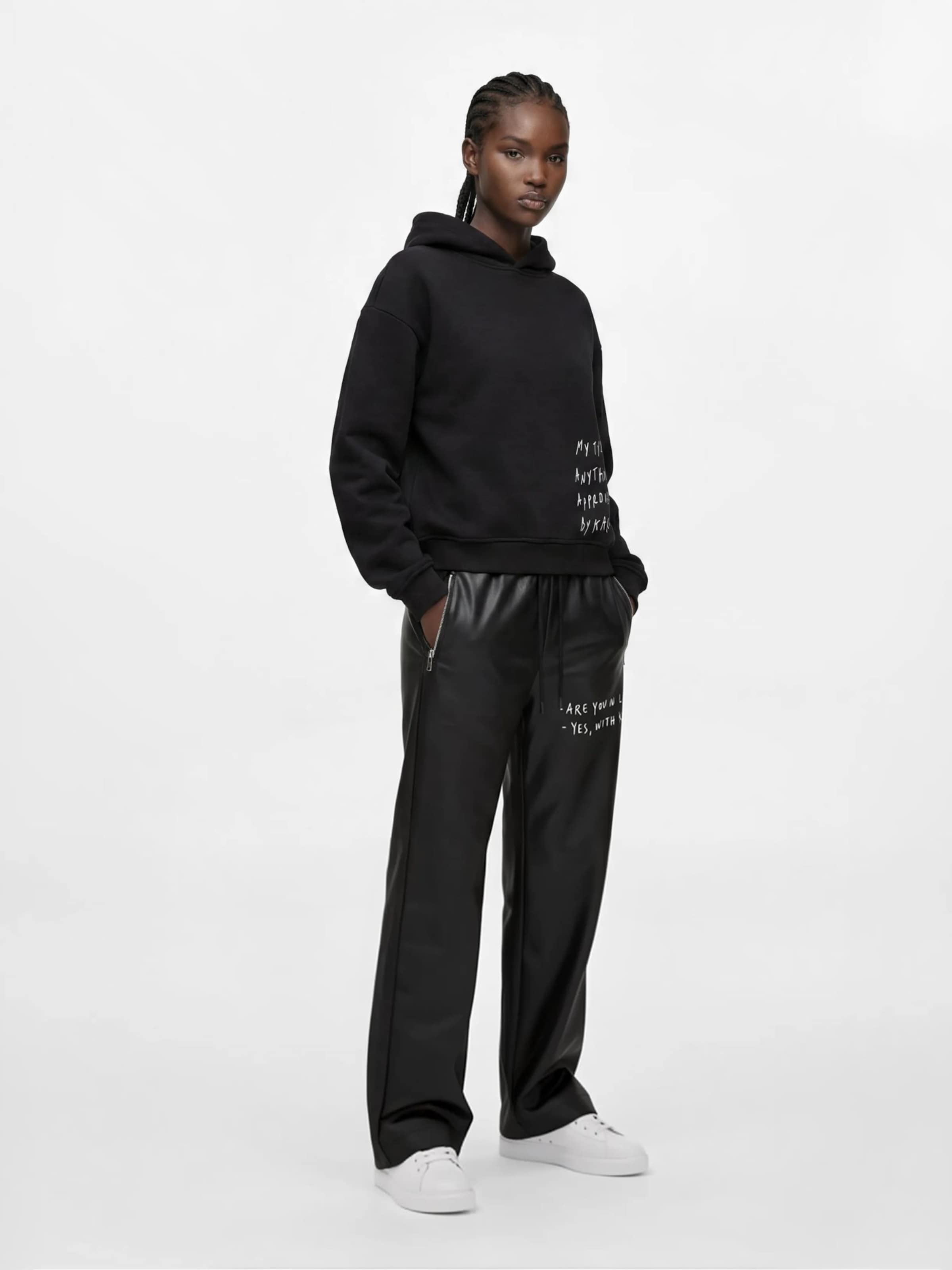 KARL LAGERFELD JEANS Mikina ' KLJ X Pietro Terzini Boxy Kapuzenpullover ' – černá