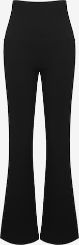 cfab (formerly creamy fabrics) Leggings 'Cotton Flared Bootcut Leggings' in Schwarz: Vorderseite