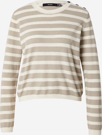 VERO MODA Sweater 'VMFANTASTIC' in Beige: front