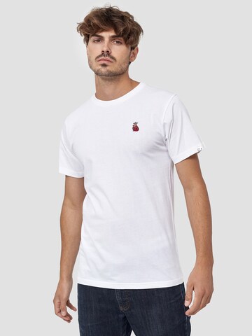 Mikon T-Shirt 'Herz' in Weiß: predná strana