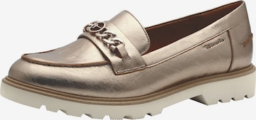 Chaussure basse Tamaris en or : devant