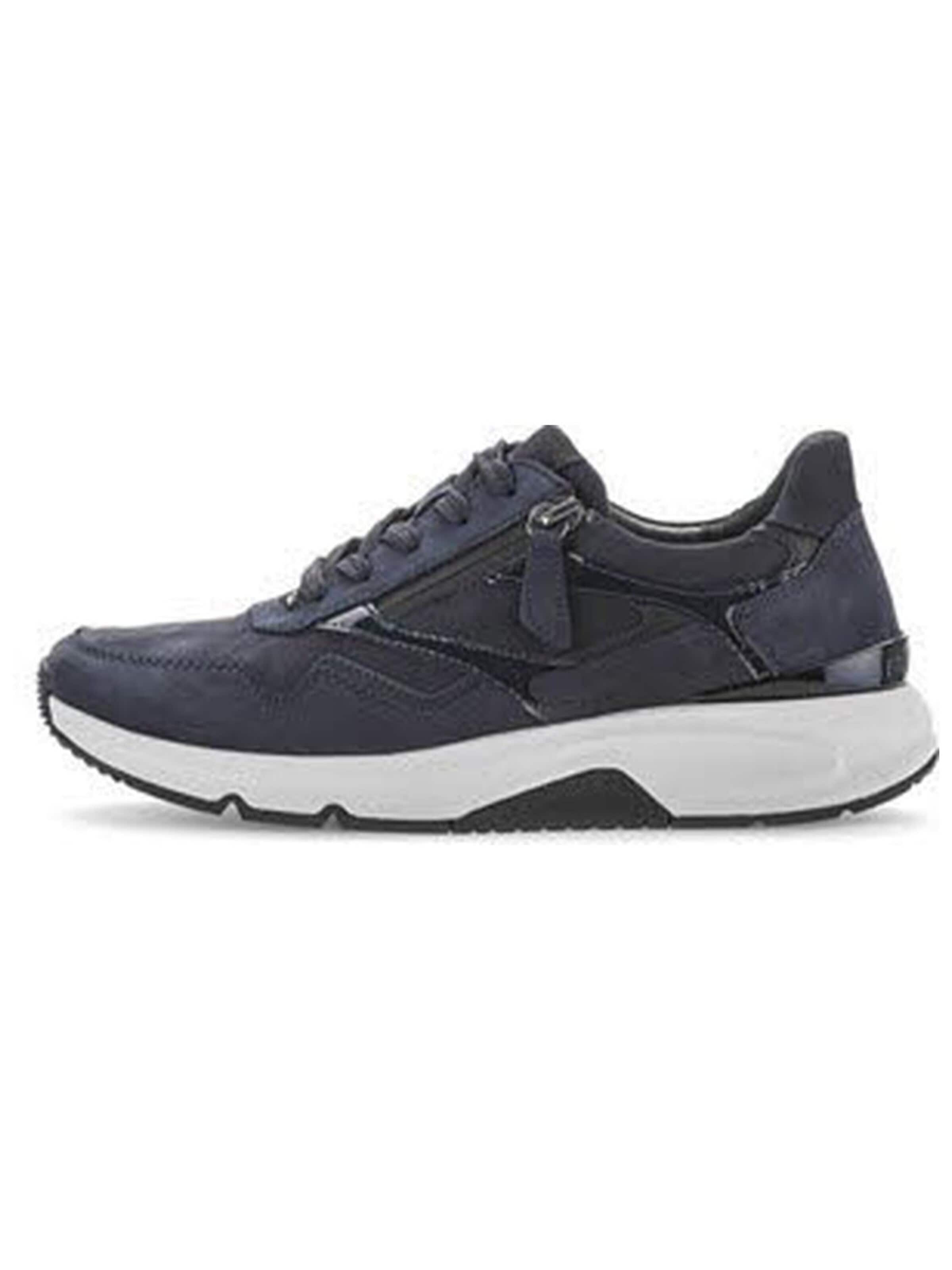 Gabor Comfort Lace-Up Shoes 'Sneaker Damen 76.896.46 Rauleder in blau' in Blue: front