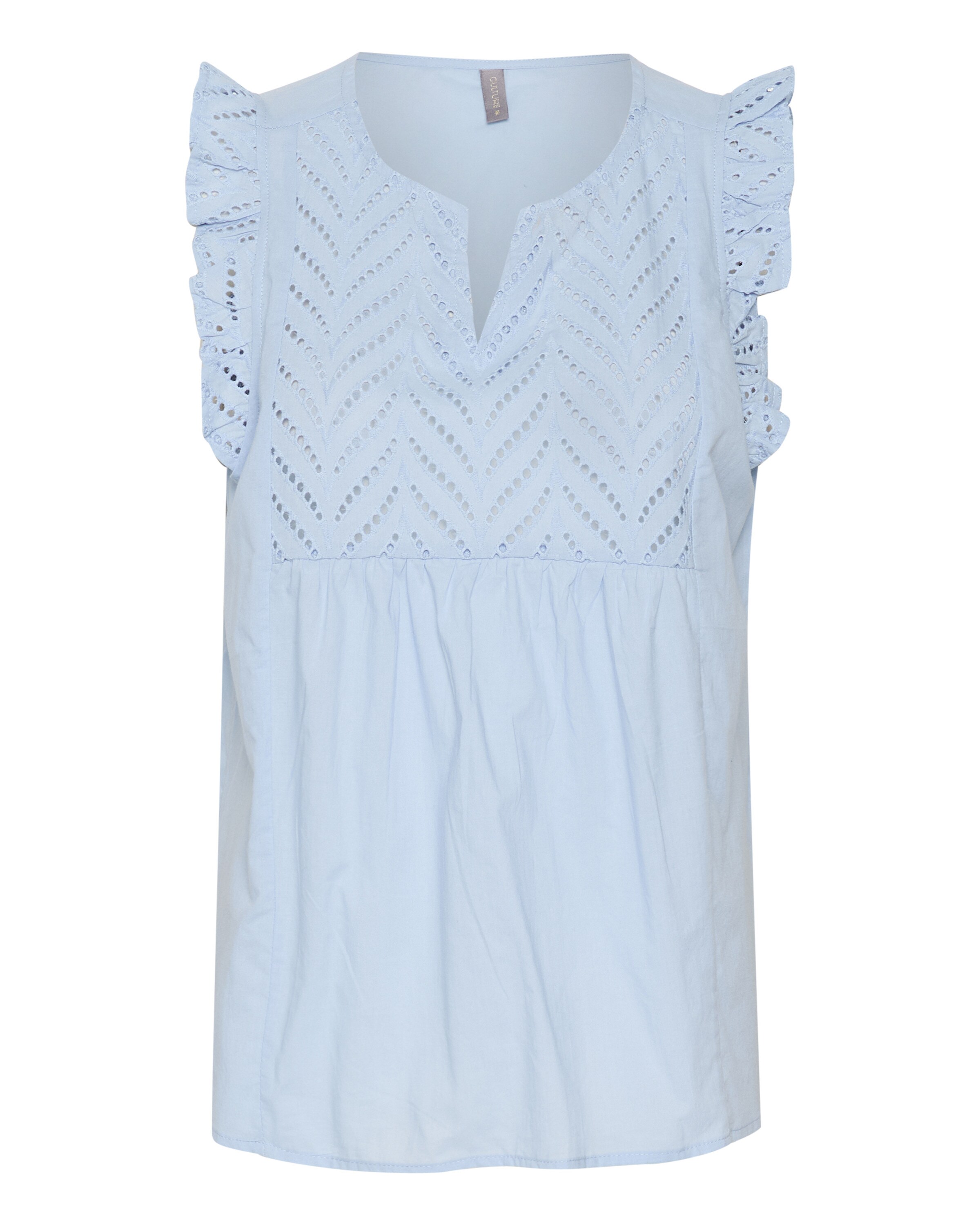 CULTURE Bluse 'toril' i blå: forside