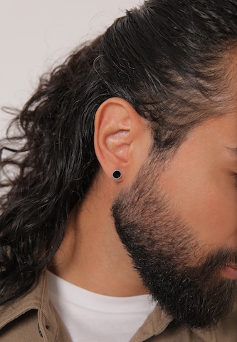 Boucles d'oreilles 'Geo' PAULO FANELLO en argent : devant