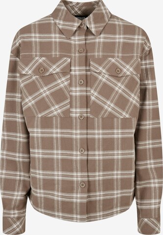 Urban Classics Blouse in Brown: front