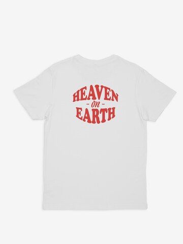 ABOUT YOU DROP Shirt 'Heaven on Earth' by Melanie in Weiß: predná strana