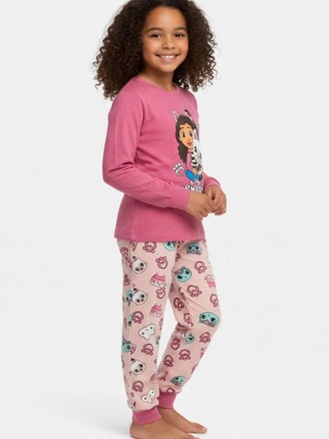 Cerdá Pajamas 'Kinder Langarm-Pyjama Single Jersey – Gabby’s Dollhouse' in Pink: front