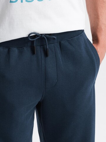 Regular Pantalon Ombre en bleu