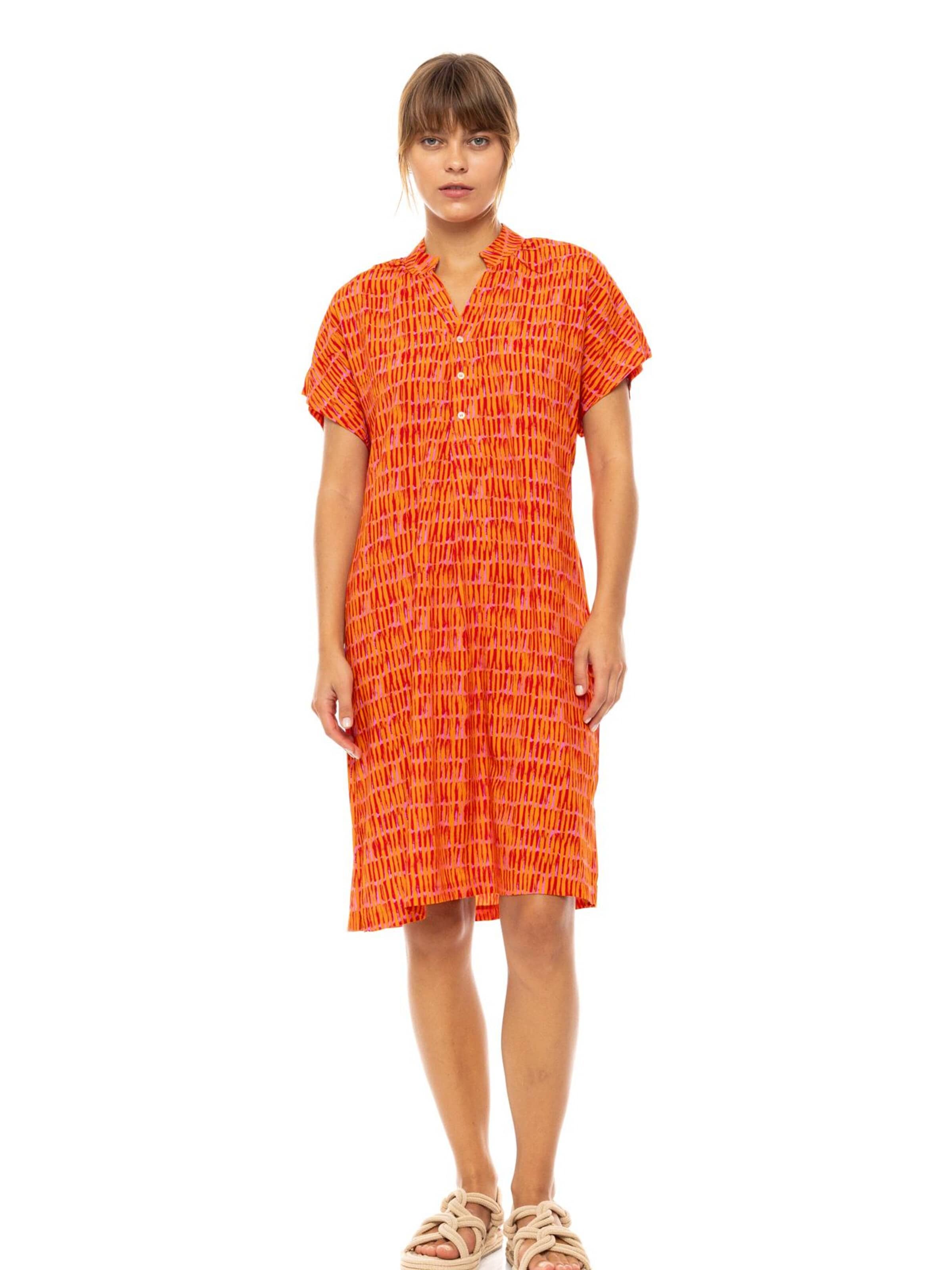 Pink Label Zomerjurk in Oranje: voorkant