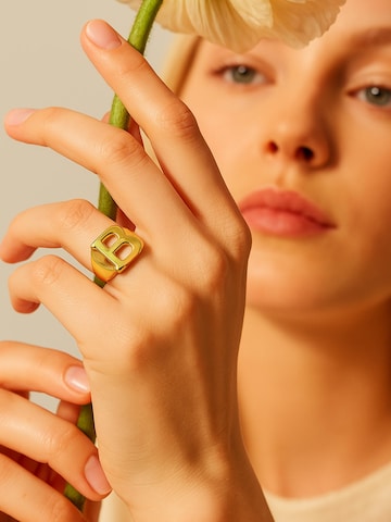 Bague 'Alphabet B' Luxenter en or