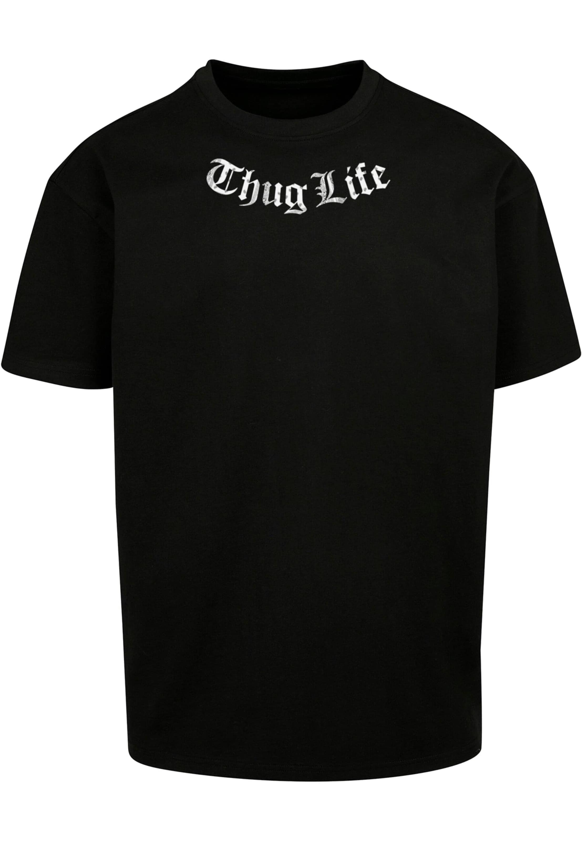 Thug Life Shirt in Black: front