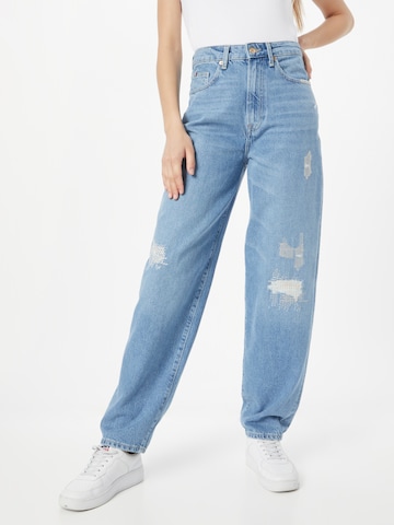 TOMMY HILFIGER Wide leg Jeans in Blauw: voorkant