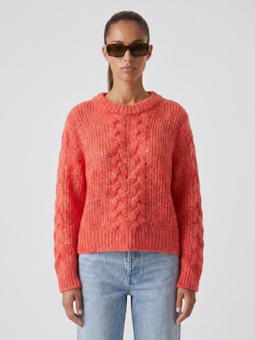 americandreams Pullover 'Louisa'‌‌‌‌‌‌‌‌‌‌ in Orange: Vorderseite