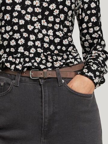 TOM TAILOR Belt 'Julia' in Brown