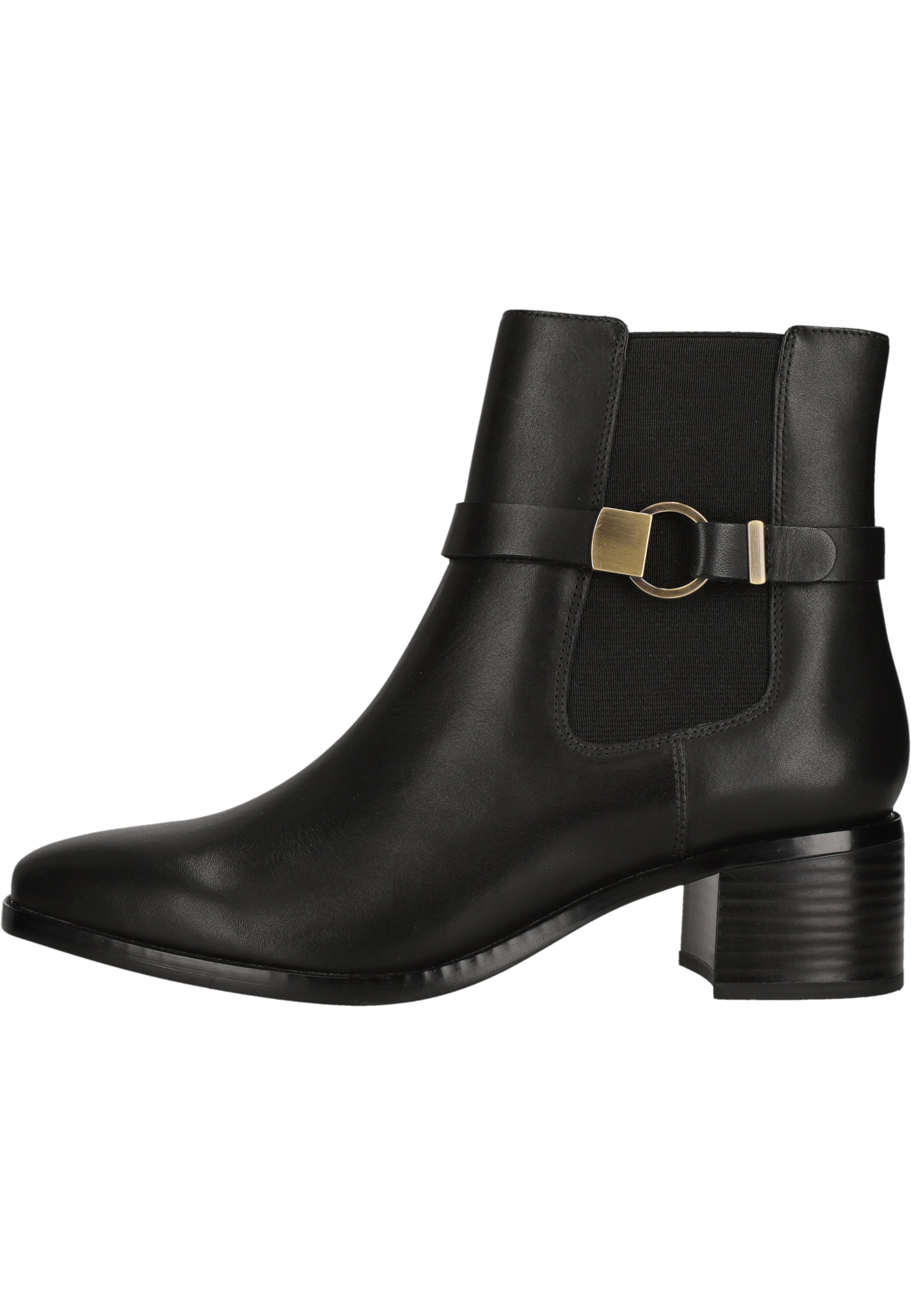 CLARKS Enkellaarsjes 'Wreen Buckle' in Zwart