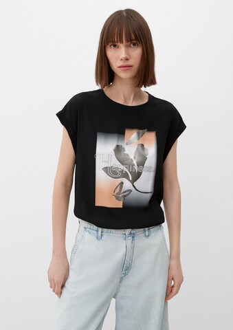 s.Oliver Shirt in Zwart: voorkant