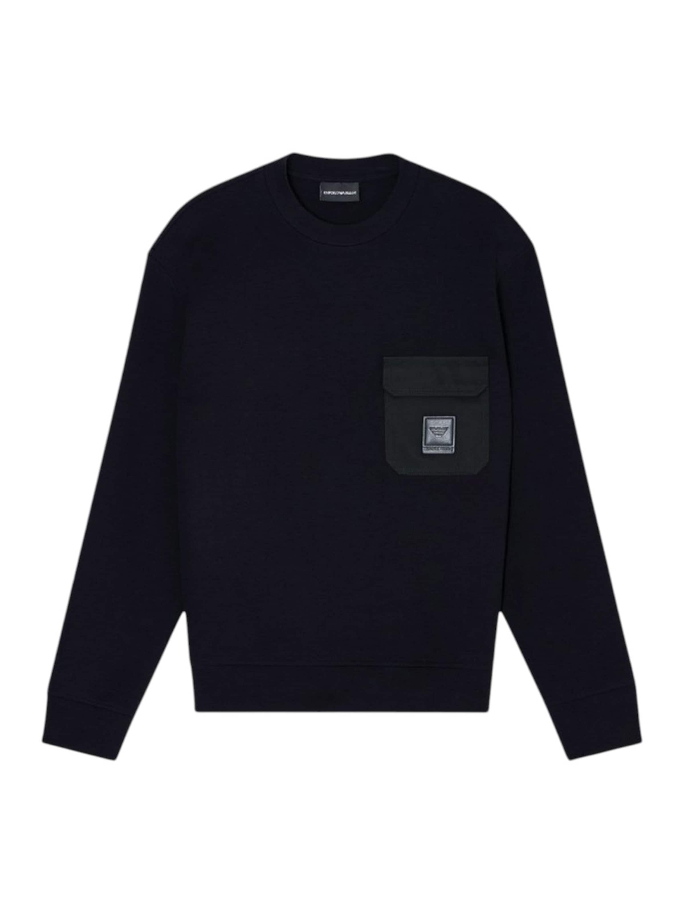 Felpa di Emporio Armani in nero: frontale