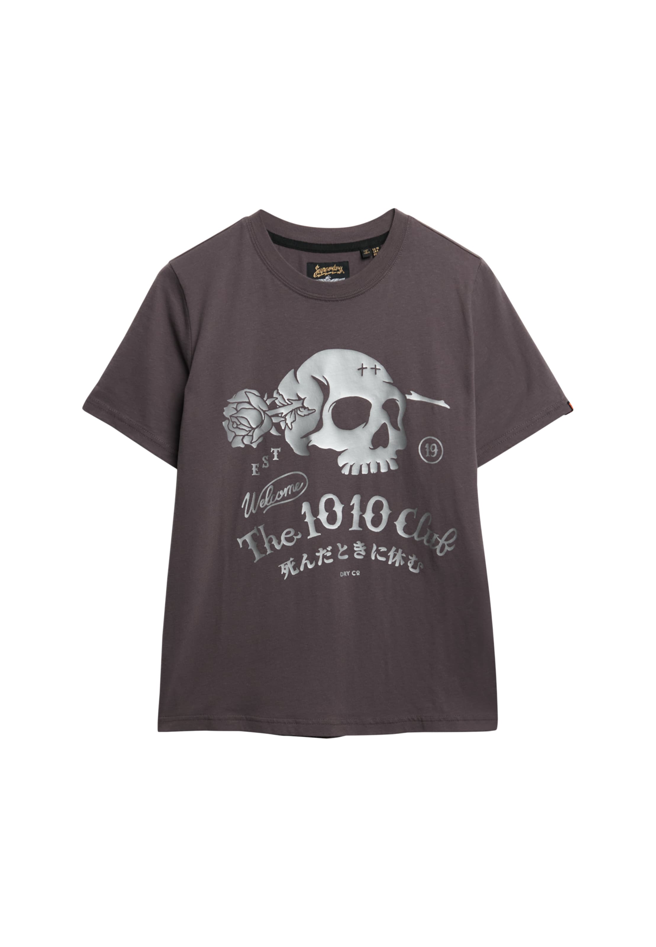 Superdry & Co Shirt 'Super Skull' in Green: front