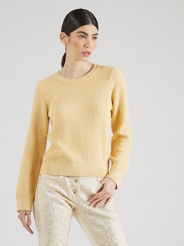 KnowledgeCotton Apparel Sweater in Yellow: front