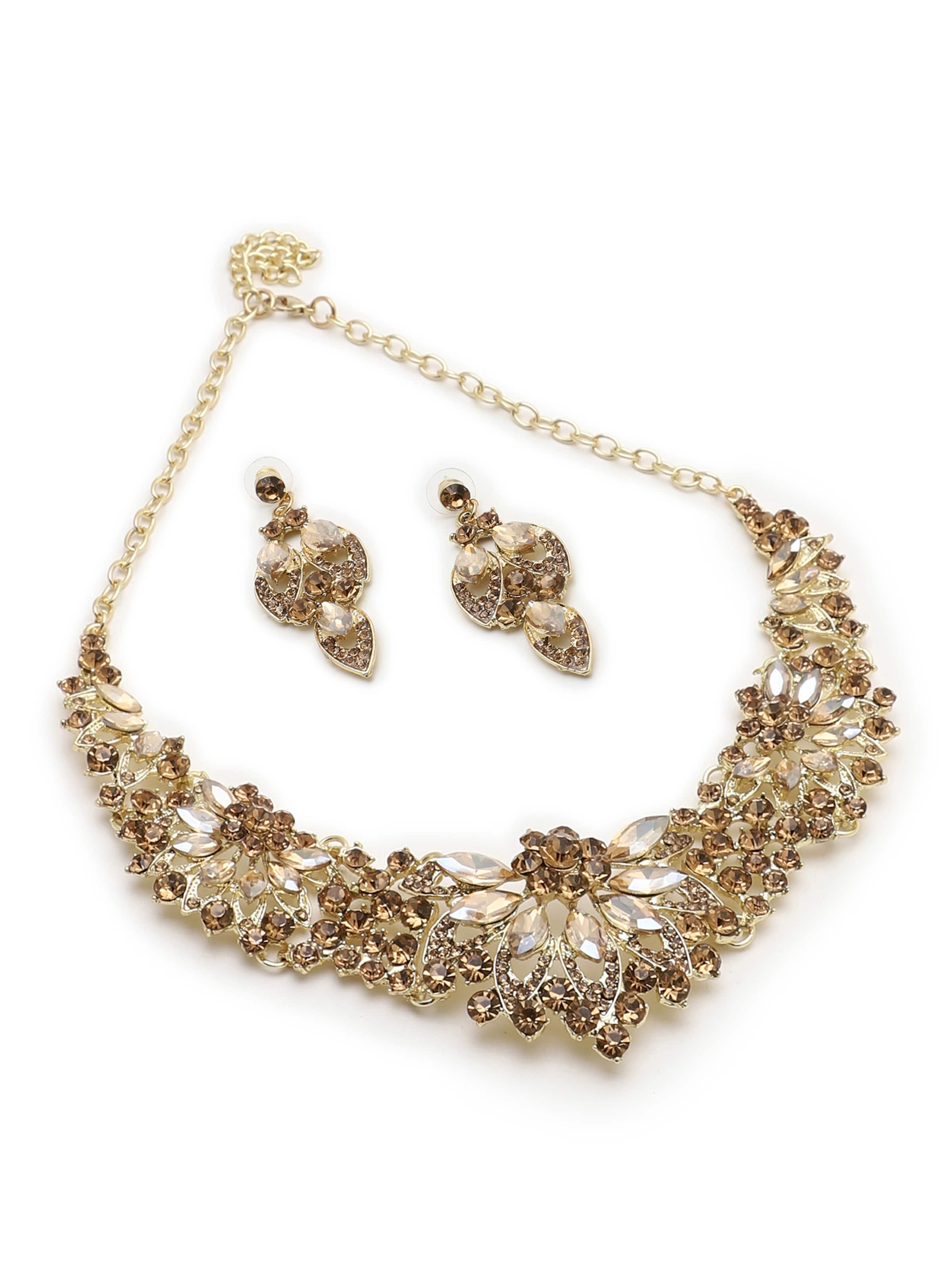 SOHI Ékszer szett 'Sumitra' - arany: elől