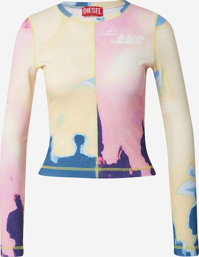 DIESEL Shirts 'BANES' i marin / pastelgul / lyserød, Produktvisning