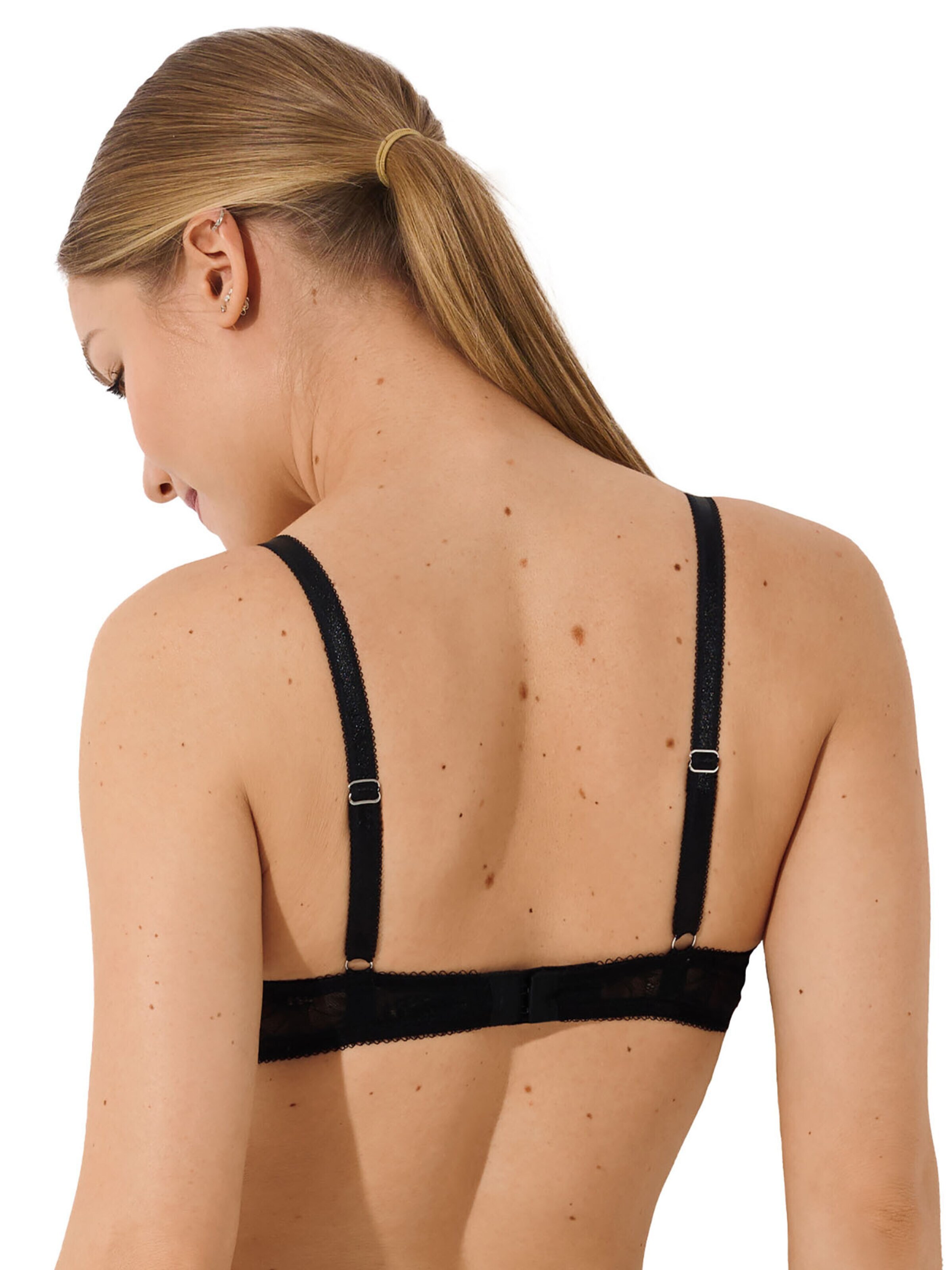 Lisca Push-up Bra 'Evelyn' in Black