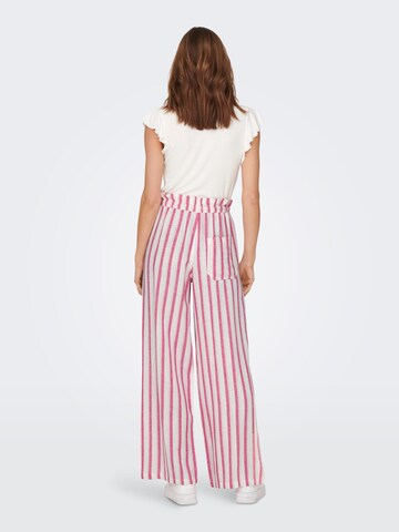 Wide leg Pantaloni 'CARO' di ONLY in bianco