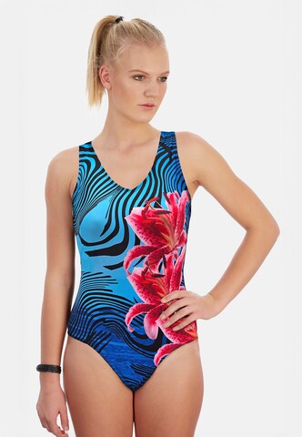 BECO the world of aquasports Swimsuit 'Pink' in Black: front