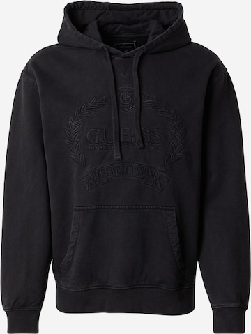 melns GUESS Sportisks džemperis 'ECO TYLER': no priekšpuses