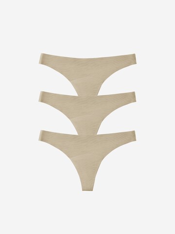 SHARICCA Thong 'SHARICCA Women's Underwear 3-Pack' in Beige: front