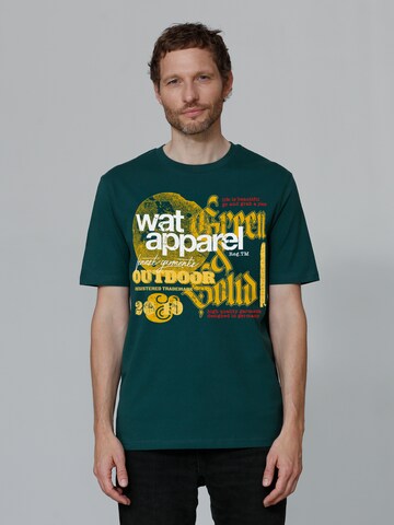 T-Shirt Watapparel en vert : devant