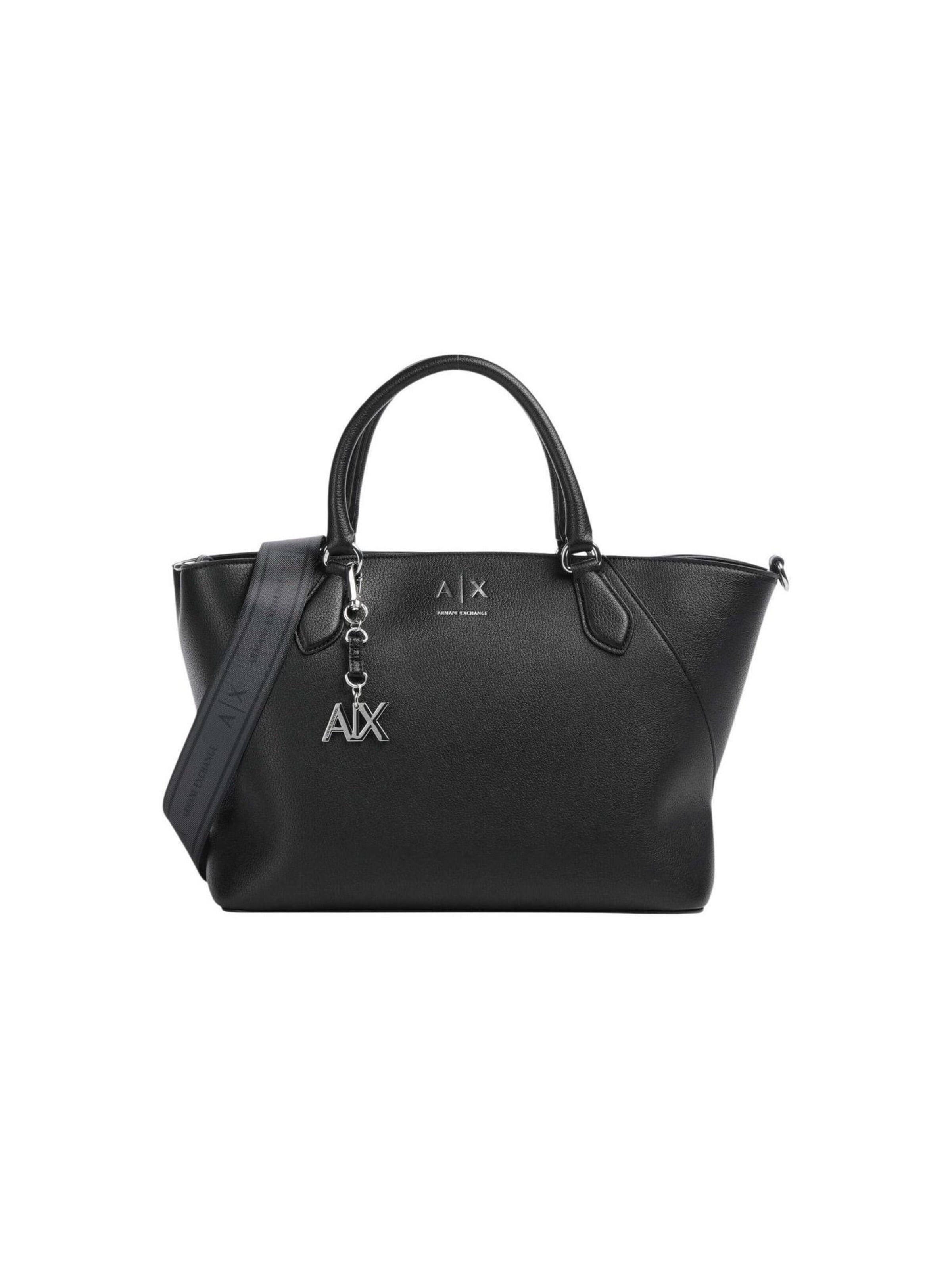 ARMANI EXCHANGE - Bolso de mano 'XW003086 AF26569' en negro: frente