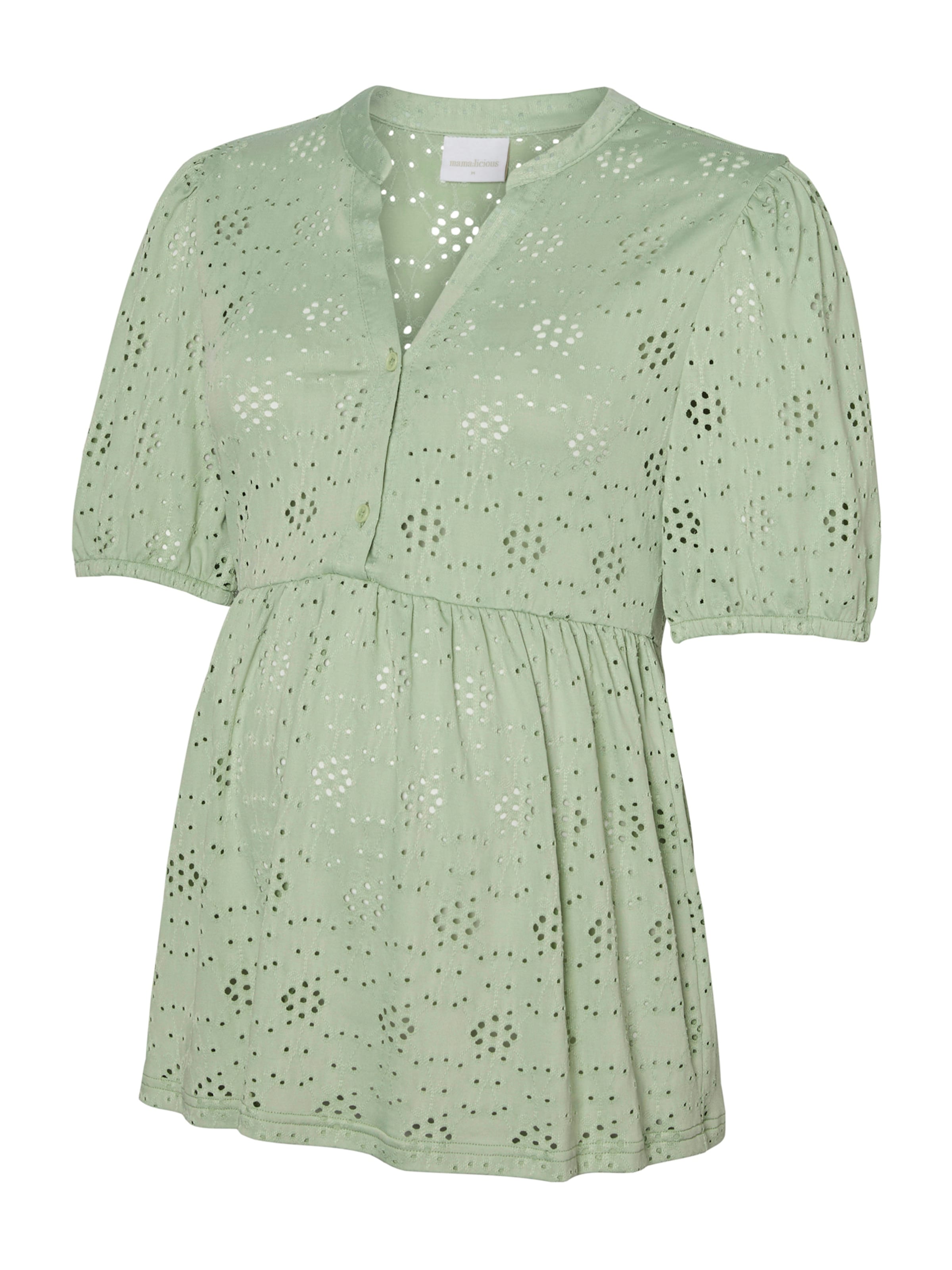 zaļš MAMALICIOUS Blūze 'MLANAMAYA LIA': no priekšpuses