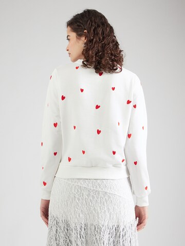 Hailys Sweatshirt 'Lo44ra' in Weiß