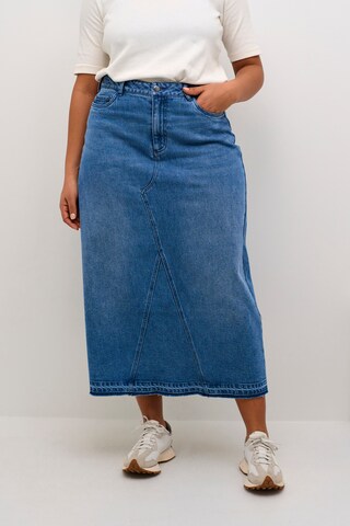 KAFFE CURVE Rok in Blauw: voorkant