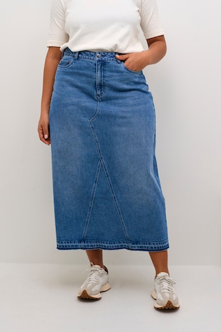 KAFFE CURVE Skirt in Blue: front
