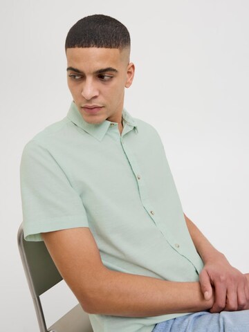 JACK & JONES Slim Fit Hemd 'JJESUMMER'‌‌‌‌‌‌‌‌‌‌ in Grün